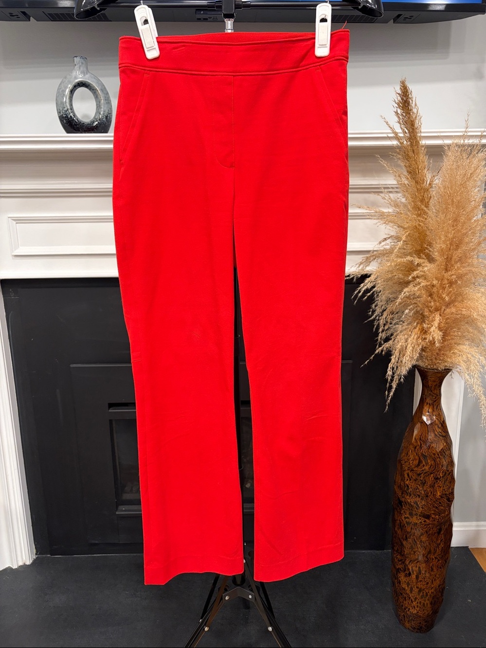 SPANX Red ankle kick-flare pants